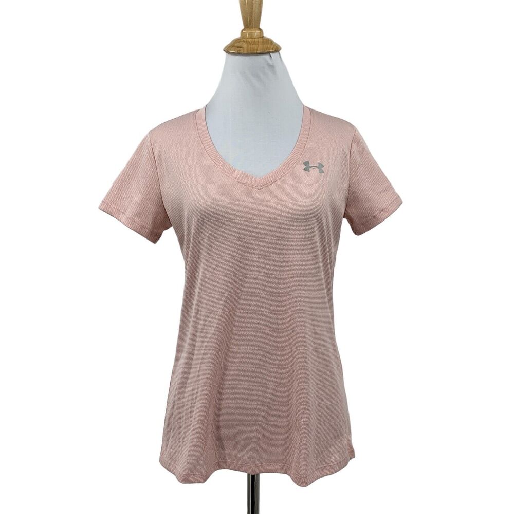 Under Armour T Shirt Womens XS Extra Small Tech Short Sleeve V Neck Heatgear Tee
